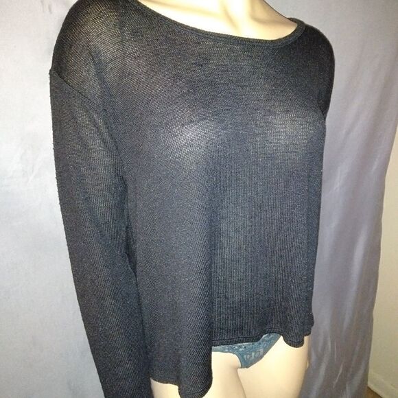 Aeropostale long sleeve black shirt, size M - Picture 6 of 8
